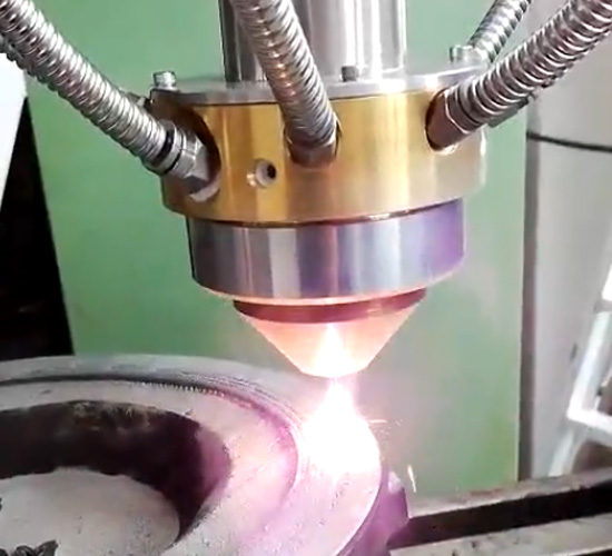 环形送粉激光熔覆平板